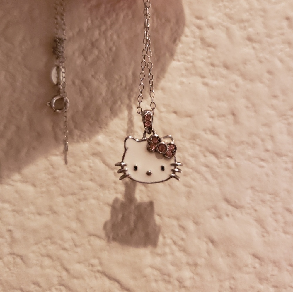 Swarovski Crystal and Sterling Silver Hello Kitty